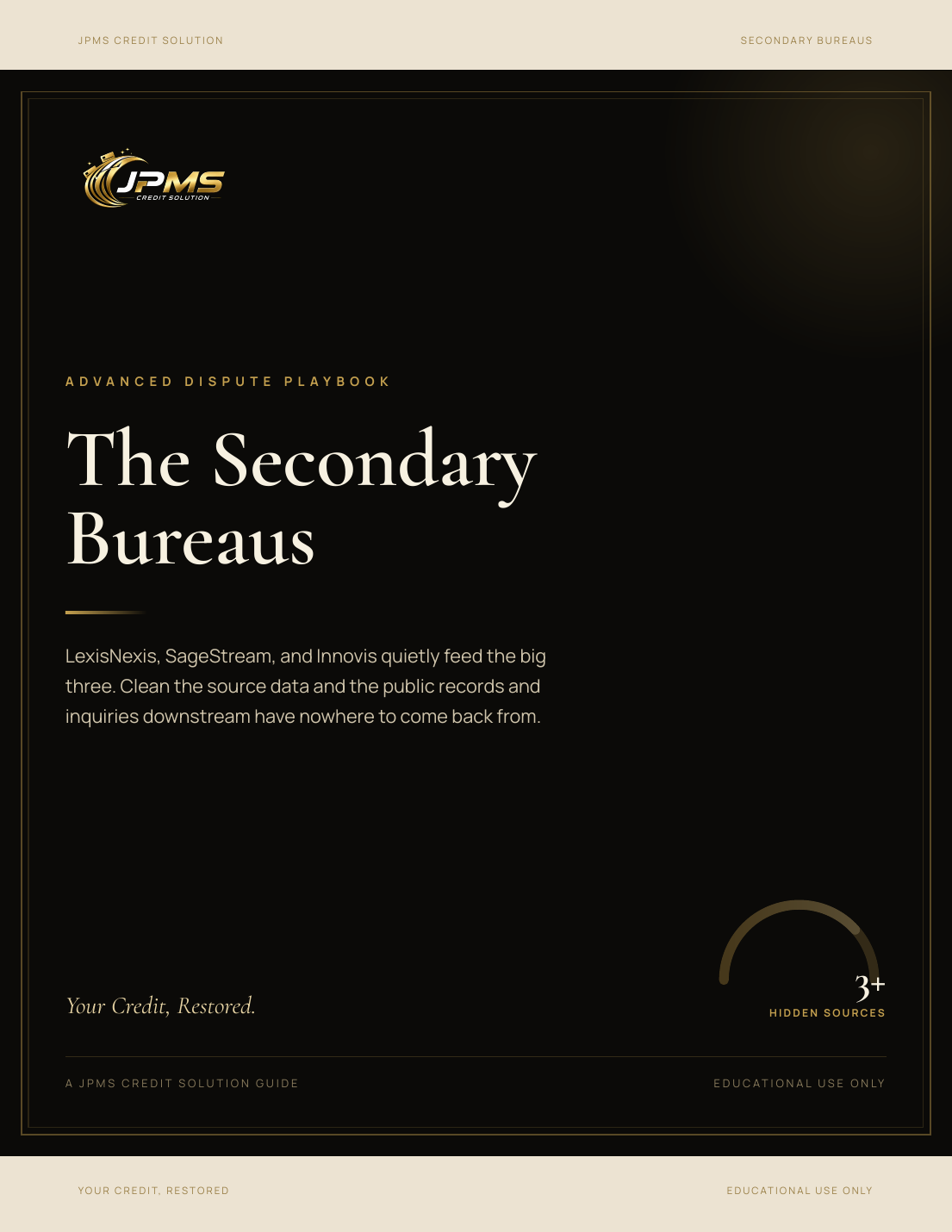 Disputing With Secondary Bureaus